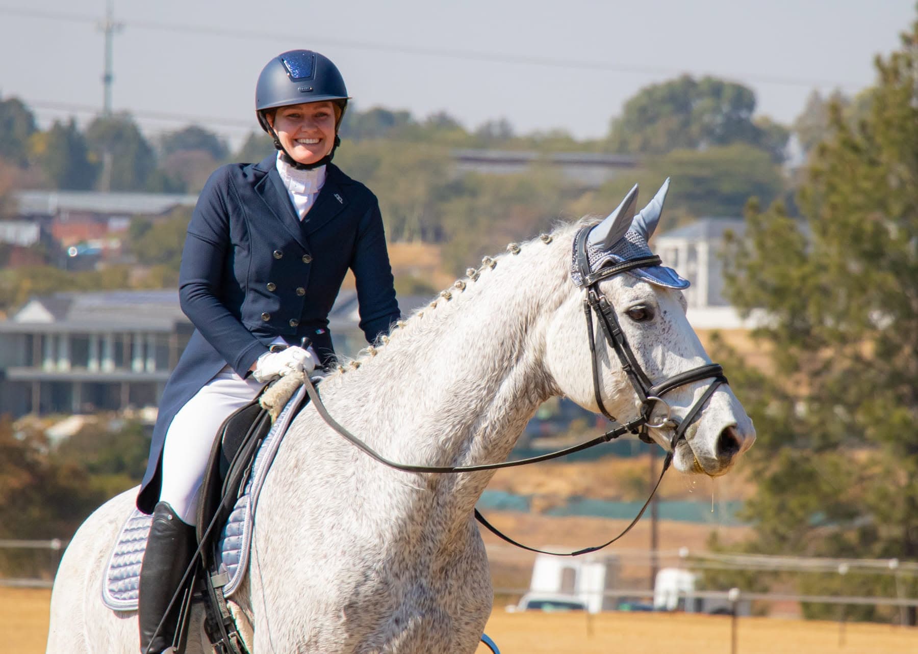 Sophie Baker on horseback
